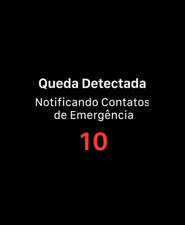 Ícone do SOS de Emergência e Detecção de Queda