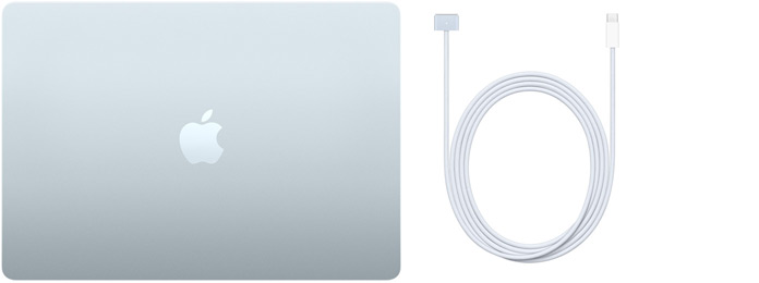 MacBook Air 15 pouces et Câble USB‑C vers MagSafe 3