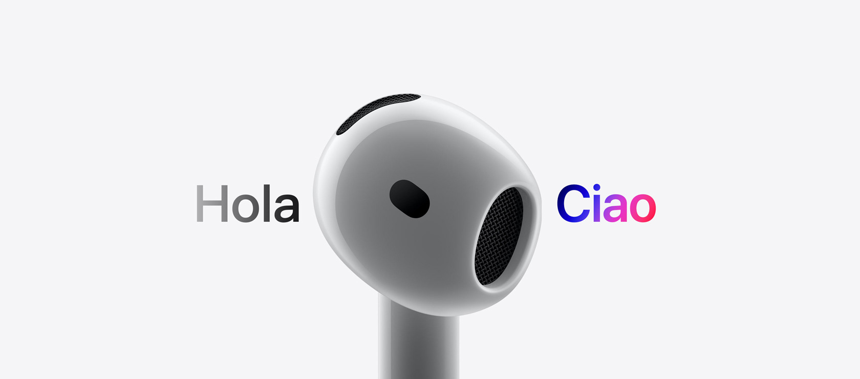 Immagine di AirPods che traducono una lingua