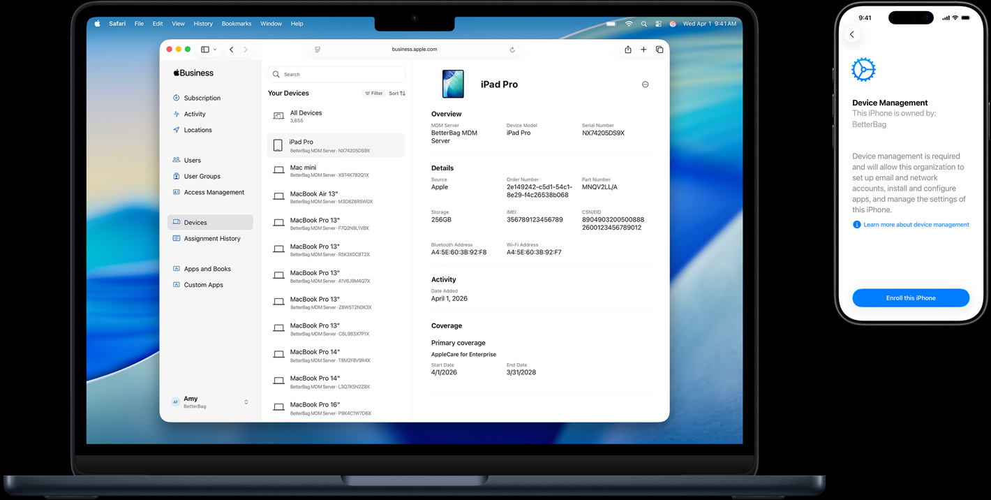 Máy Mac và iPhone trang bị các thành phần Touch ID khác nhau để đăng nhập an toàn.